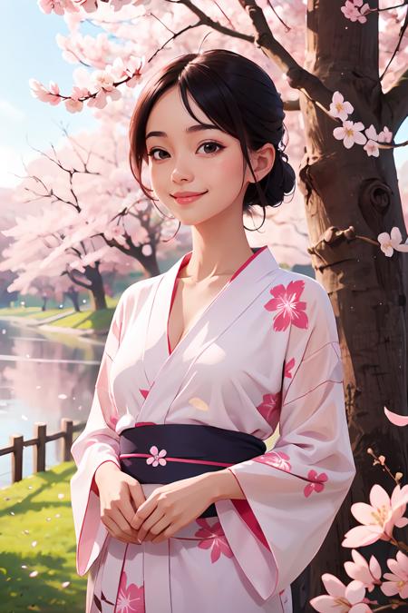 407541-4220105530-1girl, solo, smile, look away, beautiful see-through Yukata, delicate pattern, beautiful neck , complex background, cherry bloss.png